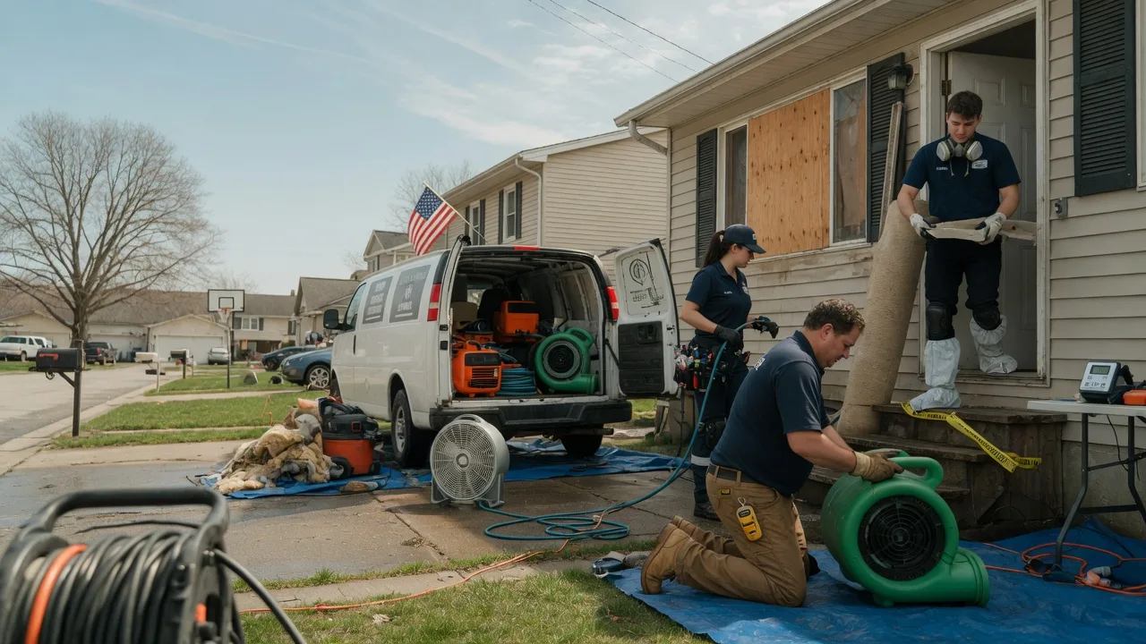 Water Damage Restoration in Monroe Center, IL near me